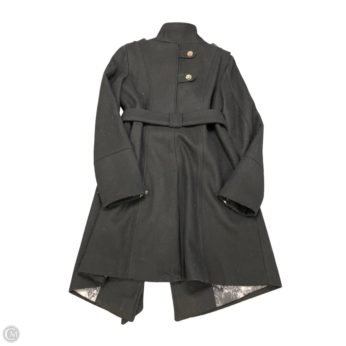Coat Wool By Guess In Black, Size: M