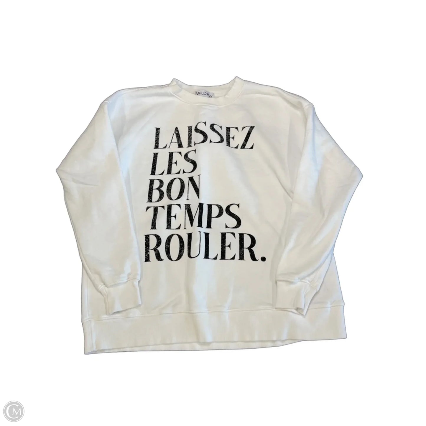 Sweatshirt Crewneck By Wildfox In White, Size: S