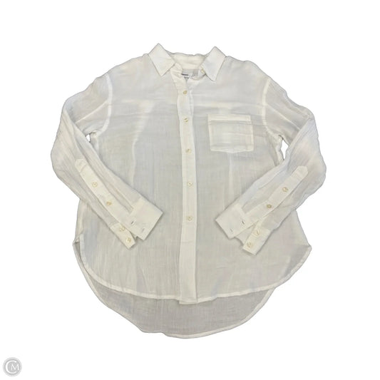 Top Long Sleeve By Sonoma In White, Size: S