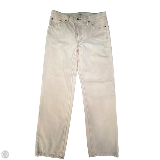 Jeans Boot Cut By Re/done In Pink Denim, Size: 6
