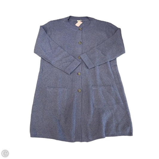 Sweater Cardigan By J. Jill In Blue, Size: Xl