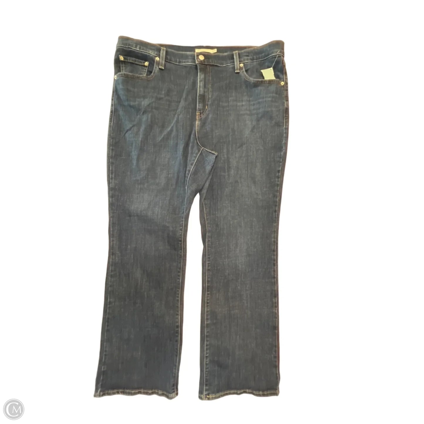 Jeans Boot Cut By Levis In Blue Denim, Size: 20