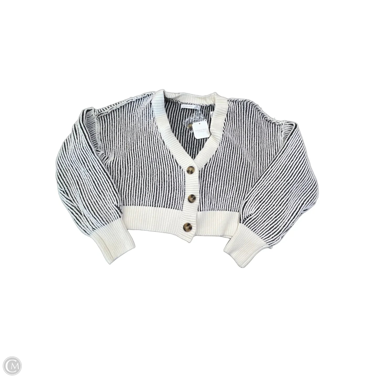 Sweater Cardigan By Altard State In Striped Pattern, Size: S