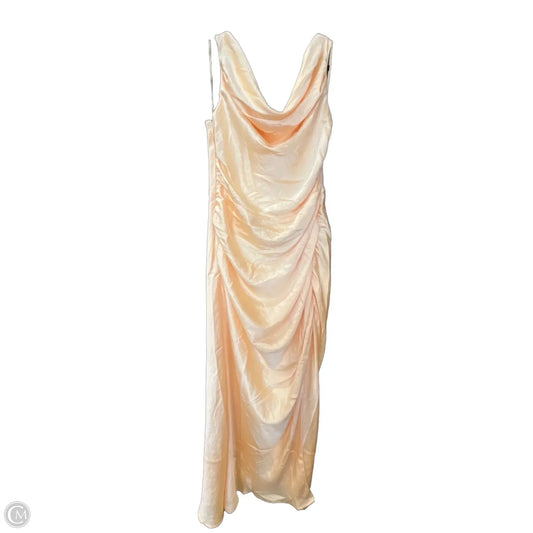 Dress Casual Midi By Abercrombie And Fitch In Yellow, Size: L