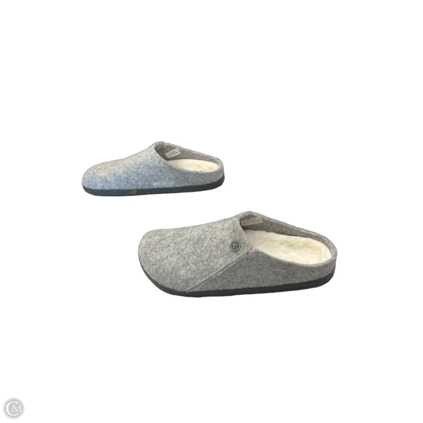 Shoes Flats By Birkenstock In Grey, Size: 8