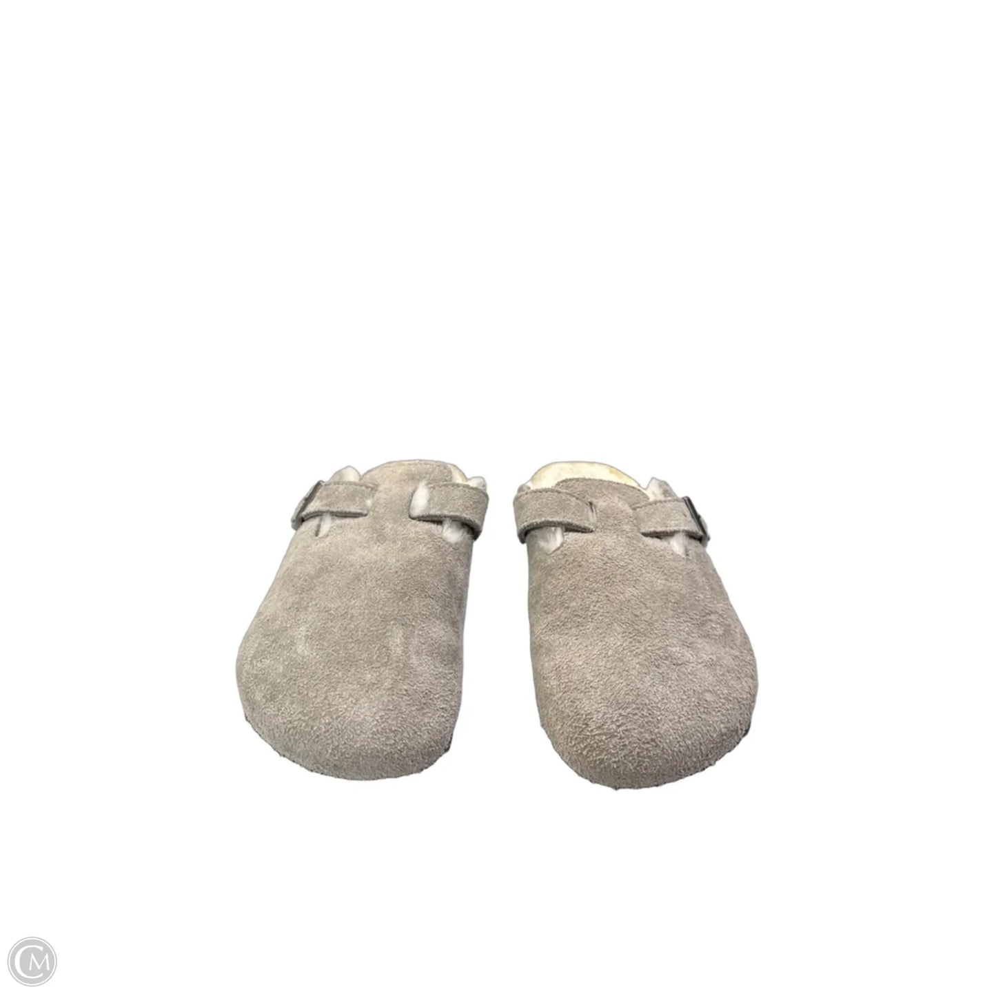 Shoes Flats By Birkenstock In Grey, Size: 9