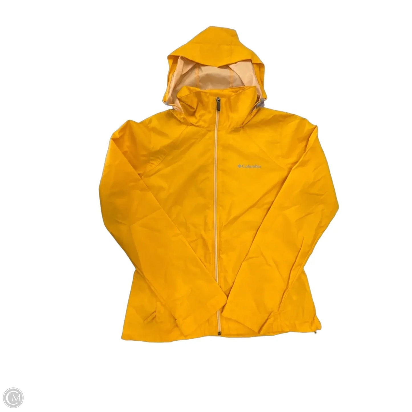Jacket Windbreaker By Columbia In Yellow, Size: S