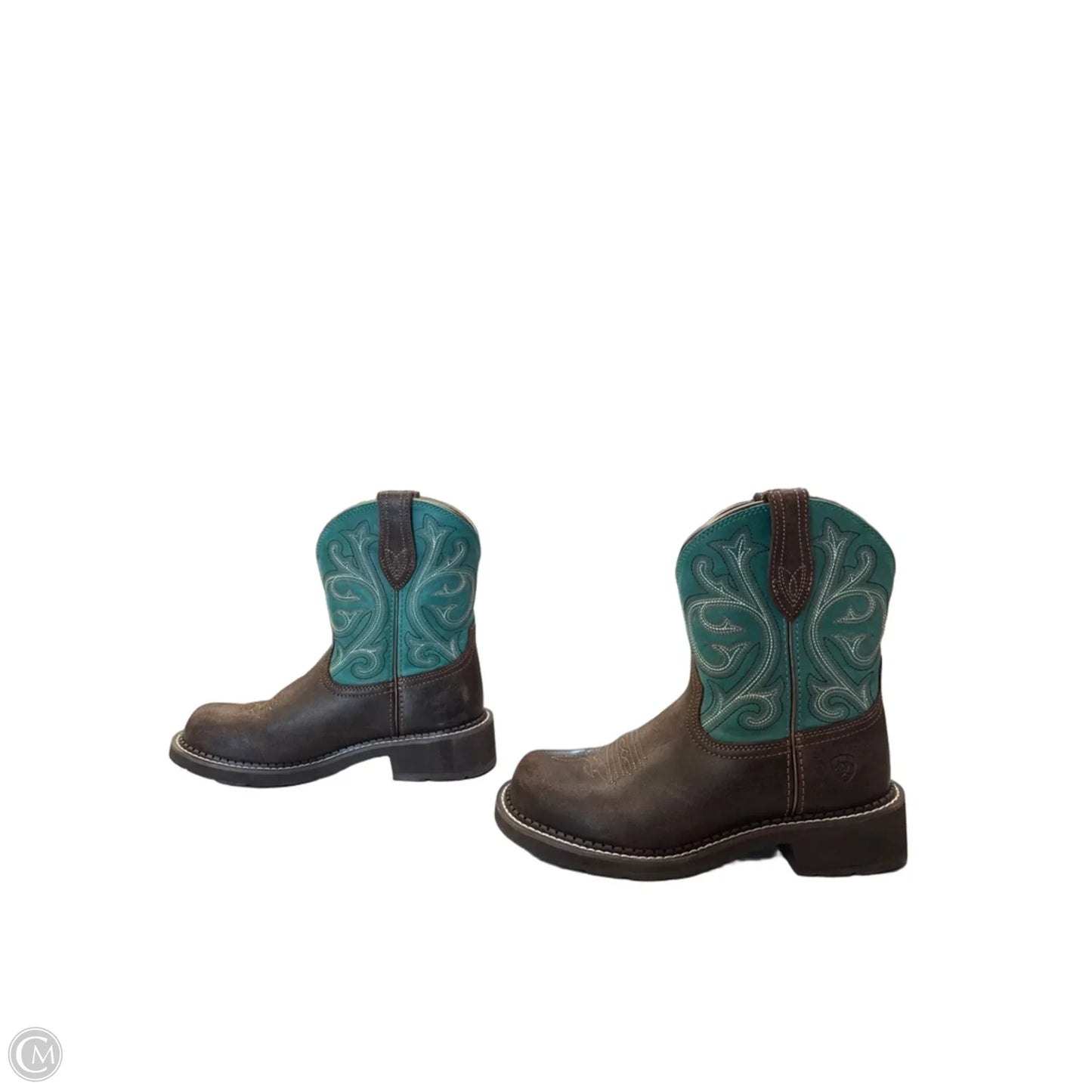 Boots Western By Ariat In Teal, Size: 7