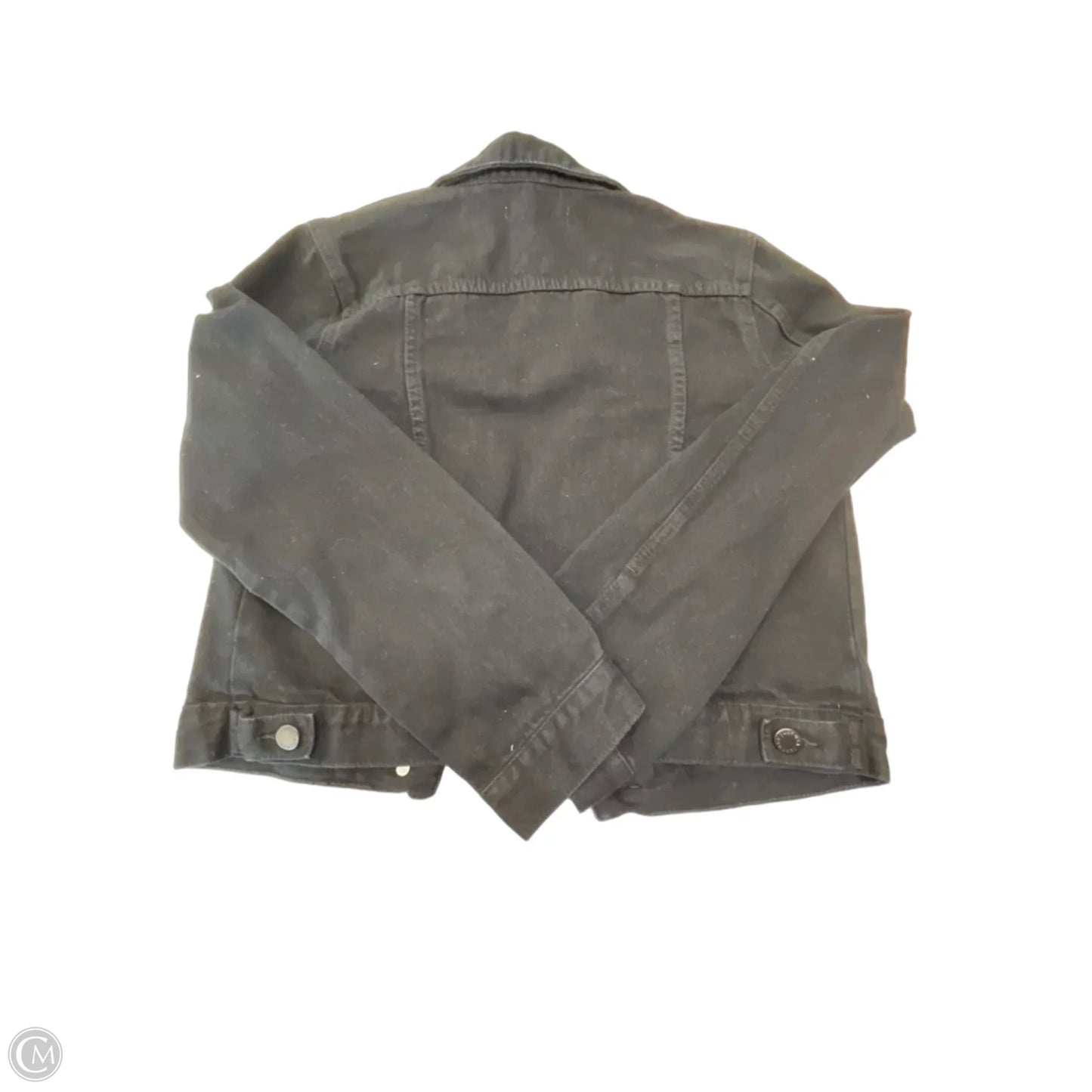 Jacket Denim By Clothes Mentor In Black, Size: S