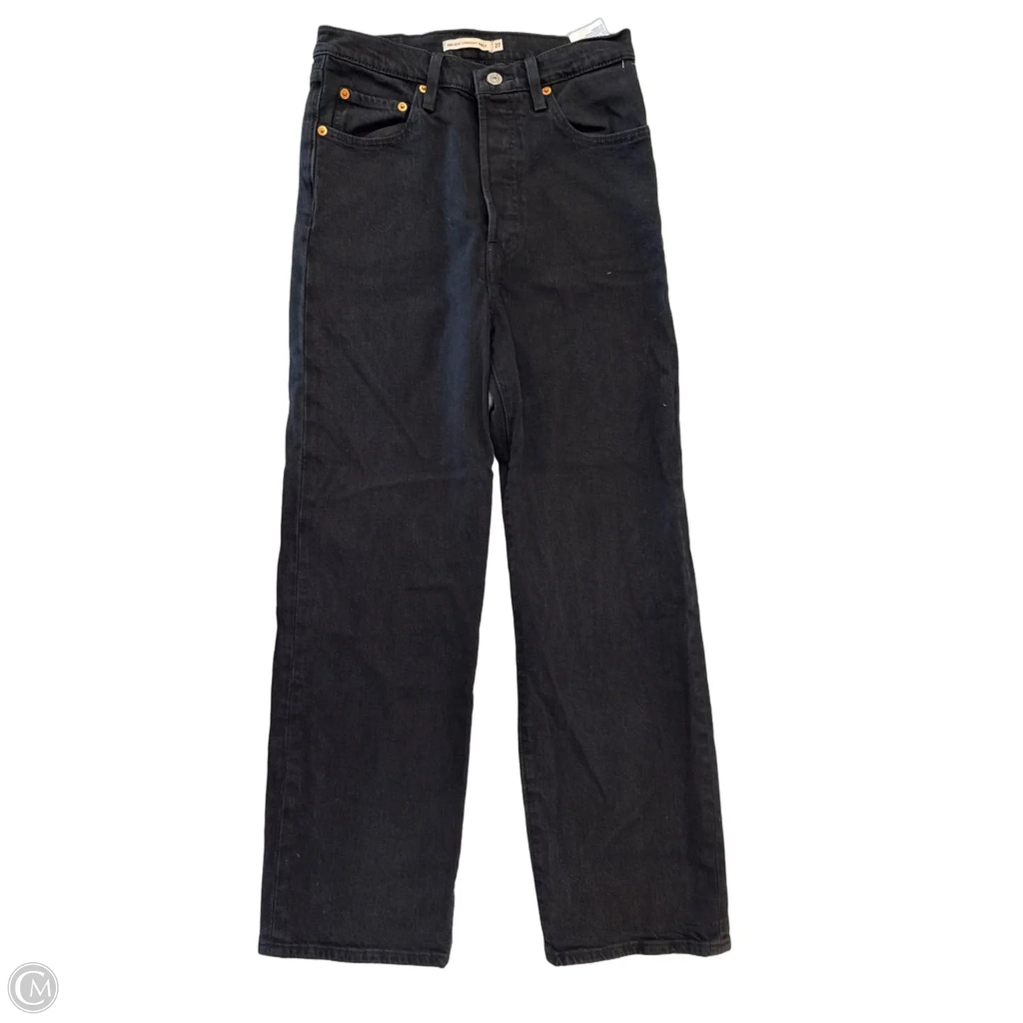 Jeans Straight By Levis In Black, Size: 4