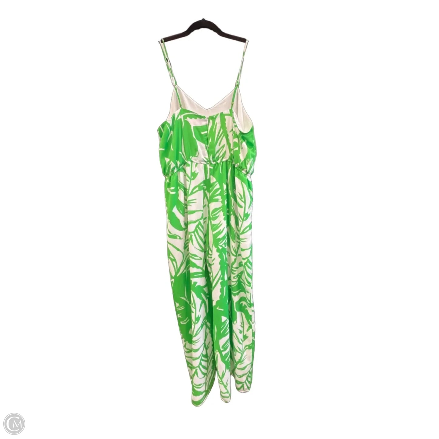 Jumpsuit Designer By Lilly Pulitzer In Green Denim, Size: Xxl