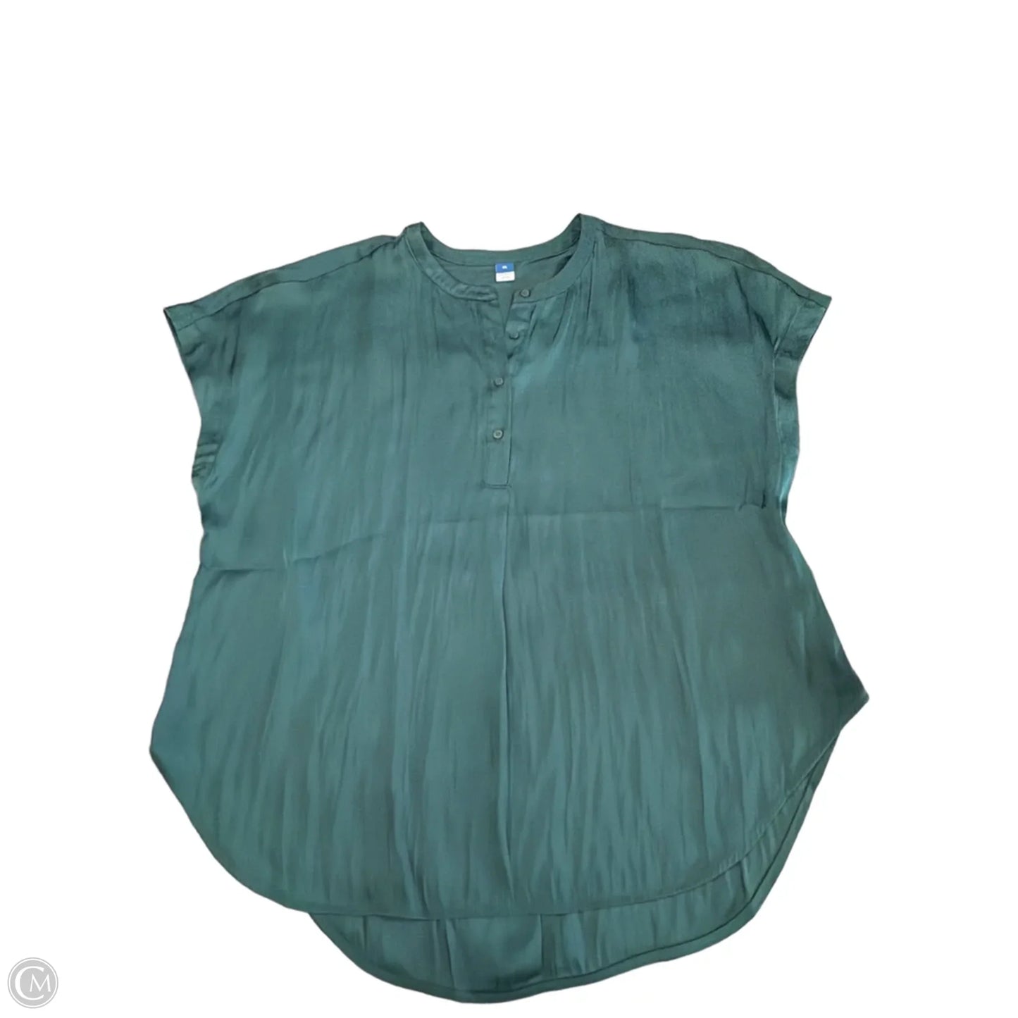 Blouse Long Sleeve By Old Navy In Green, Size: Xl