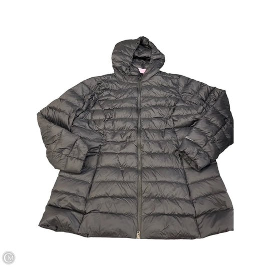 Jacket Puffer & Quilted By Eddie Bauer In Black, Size: 2x