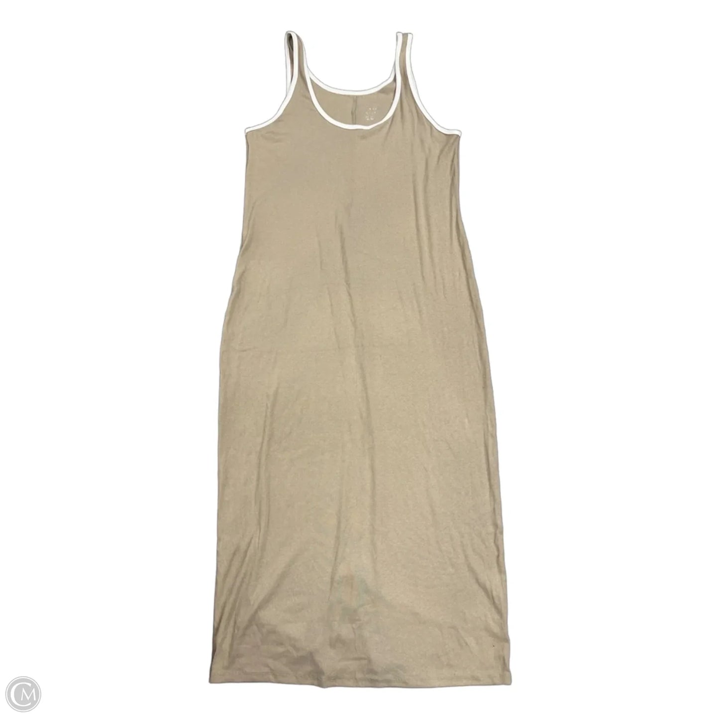 Dress Casual Maxi By A New Day In Tan, Size: Xl