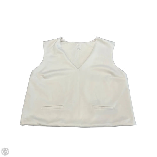 Top Sleeveless By A New Day In Cream, Size: Xxl