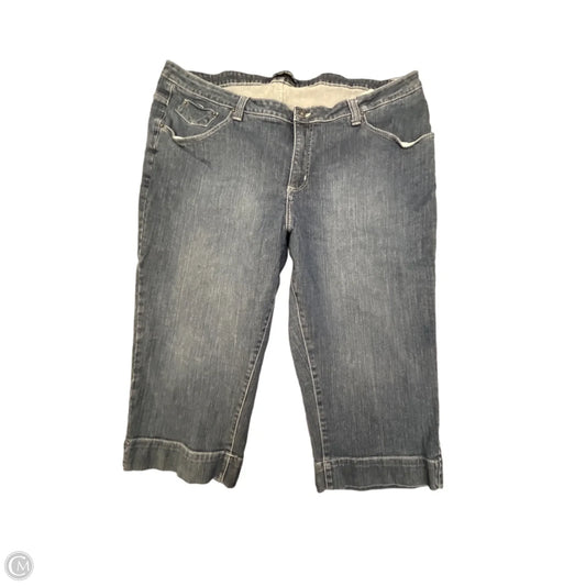 Jeans Cropped By Clothes Mentor In Blue Denim, Size: 24