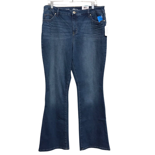 Jeans Boot Cut By Style And Company In Blue Denim, Size:16