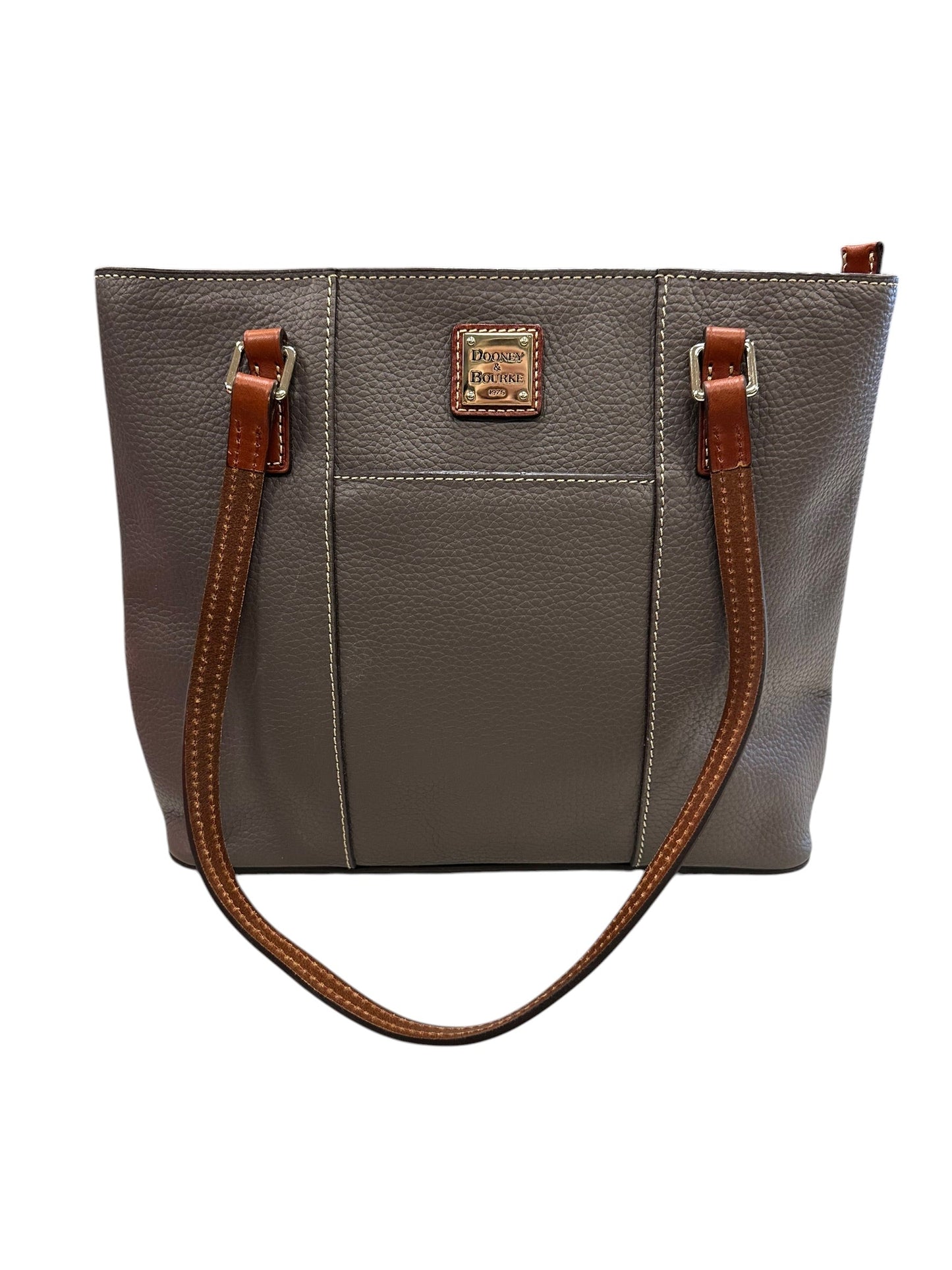 Handbag Designer By Dooney And Bourke In Taupe, Size:Small