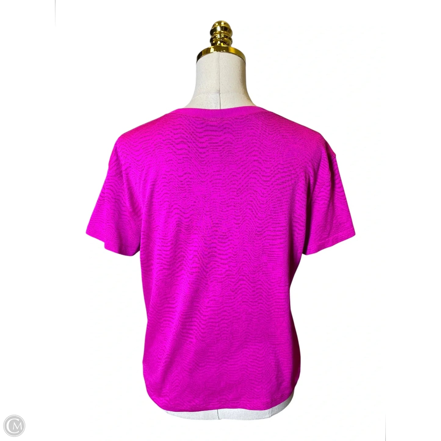 Athletic Top Short Sleeve By Lululemon In Pink, Size: M