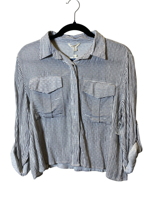 Blouse 3/4 Sleeve By Clothes Mentor In Striped Pattern, Size: S