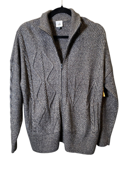 Sweater Cardigan By Cabi In Grey, Size: S