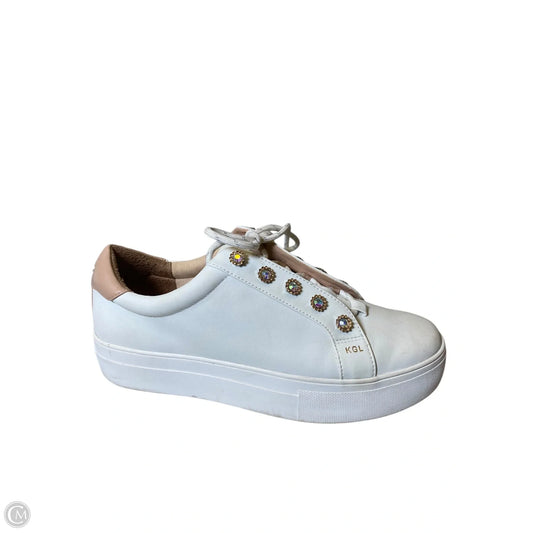 Shoes Designer By Kurt Geiger In White, Size: 9.5