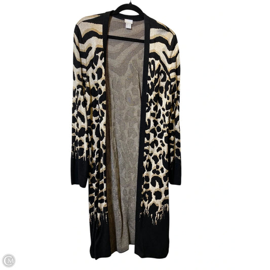 Cardigan By Chicos In Animal Print, Size: L