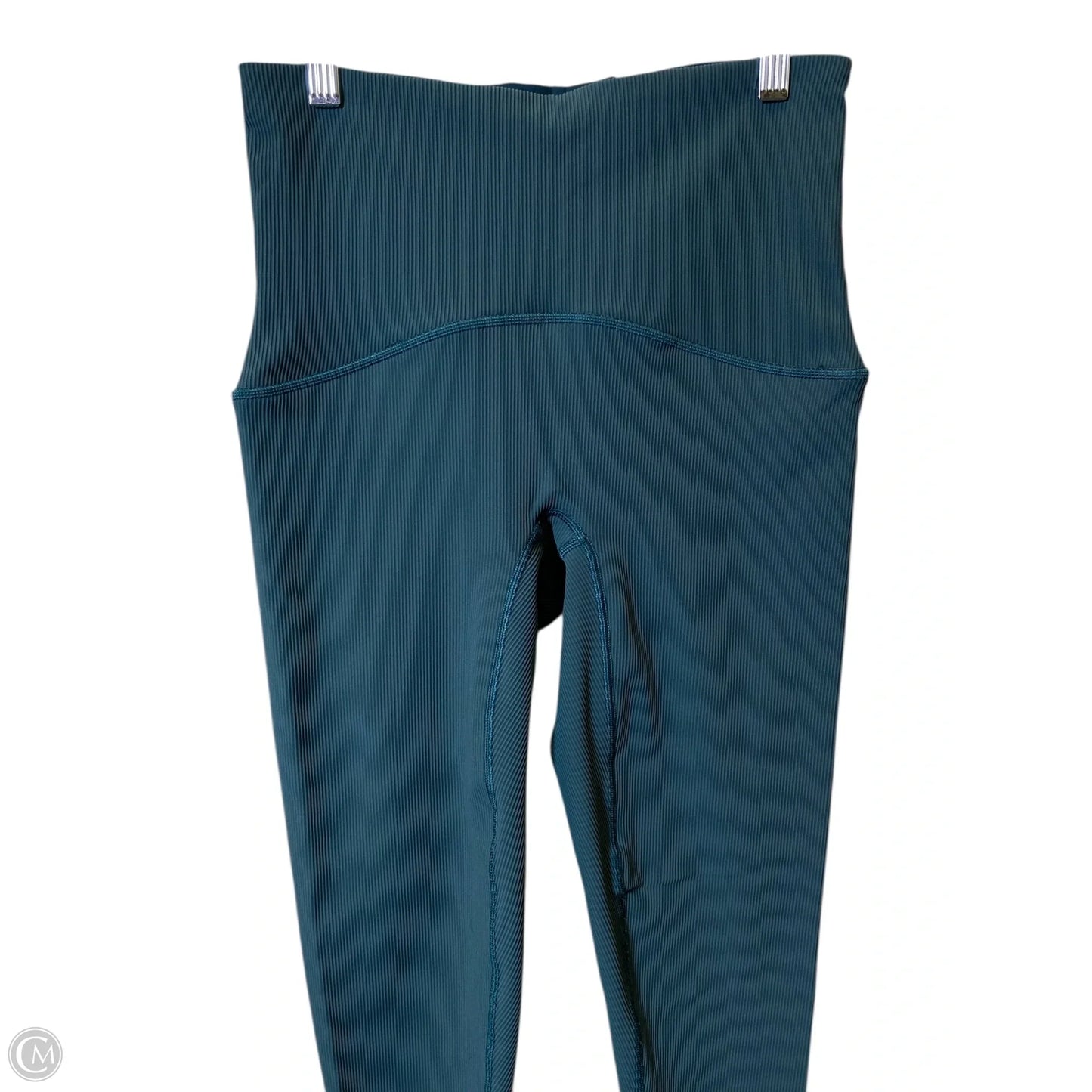 Athletic Leggings By Spanx In Green, Size: L