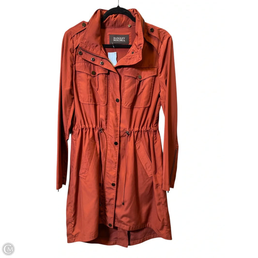 Jacket Windbreaker By Badgley Mischka In Orange, Size: M