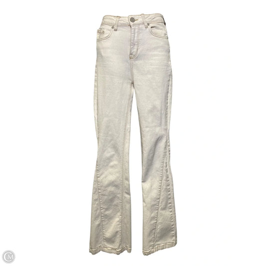 Jeans Flared By Clothes Mentor In Cream, Size: 0