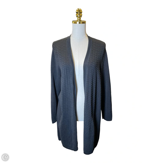 Sweater Cardigan By Eileen Fisher In Grey, Size: Xl