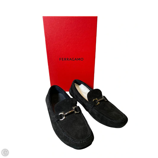 Shoes Luxury Designer By Ferragamo In Black, Size: 11