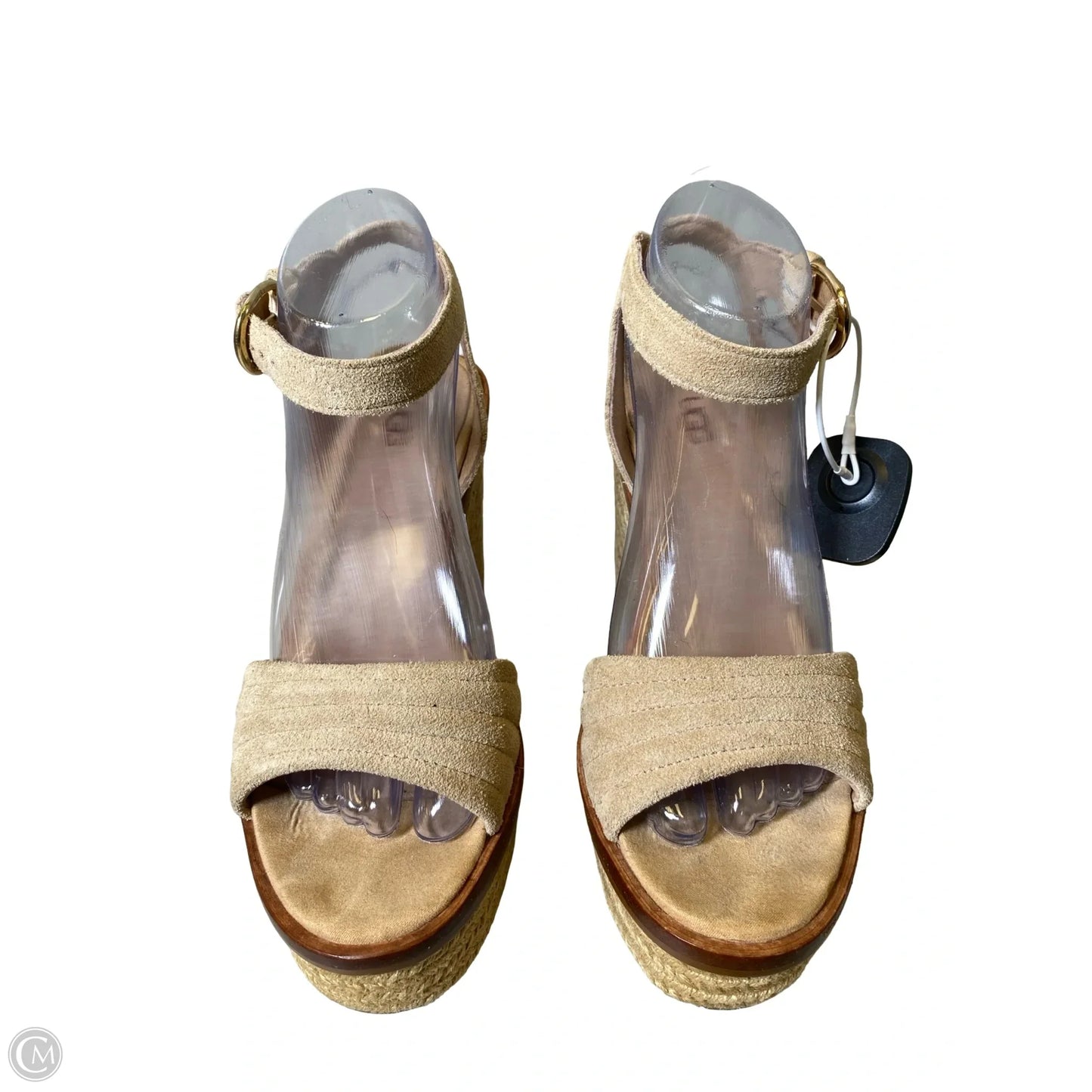Sandals Designer By Ugg In Beige, Size: 8