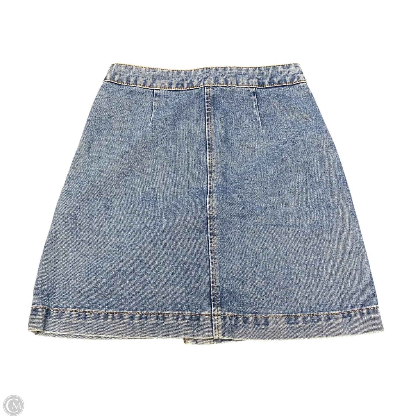 Skirt Mini & Short By Forever 21 In Blue Denim, Size: 2