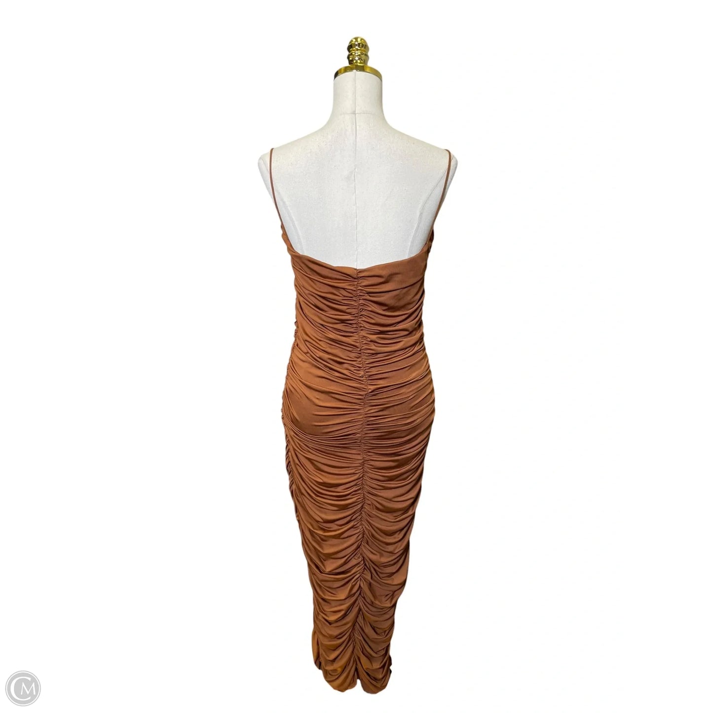 Dress Casual Maxi By Clothes Mentor In Brown, Size: Xl