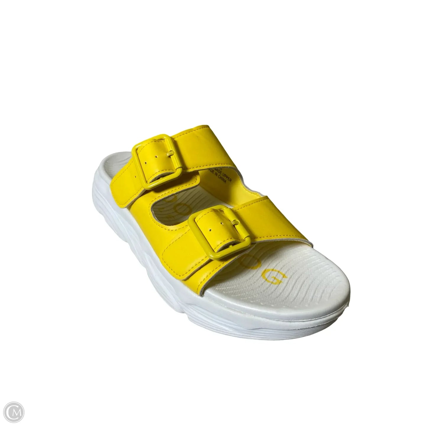 Shoes Flats By London Fog In White & Yellow, Size: 8.5
