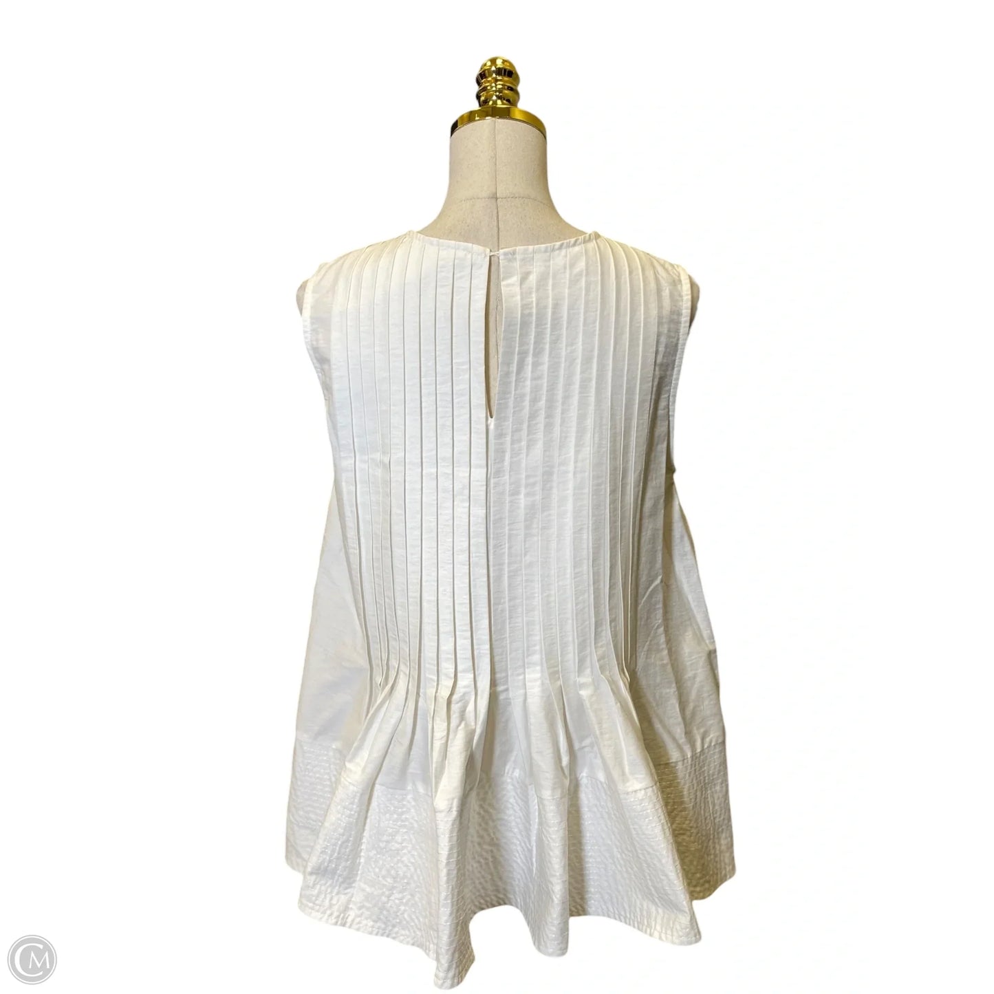 Top Sleeveless By Clothes Mentor In White, Size: S