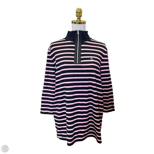 Top 3/4 Sleeve By Ralph Lauren In Striped Pattern, Size: 1x