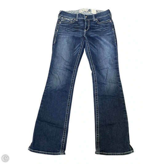 Jeans Straight By Ariat In Blue Denim, Size: 12