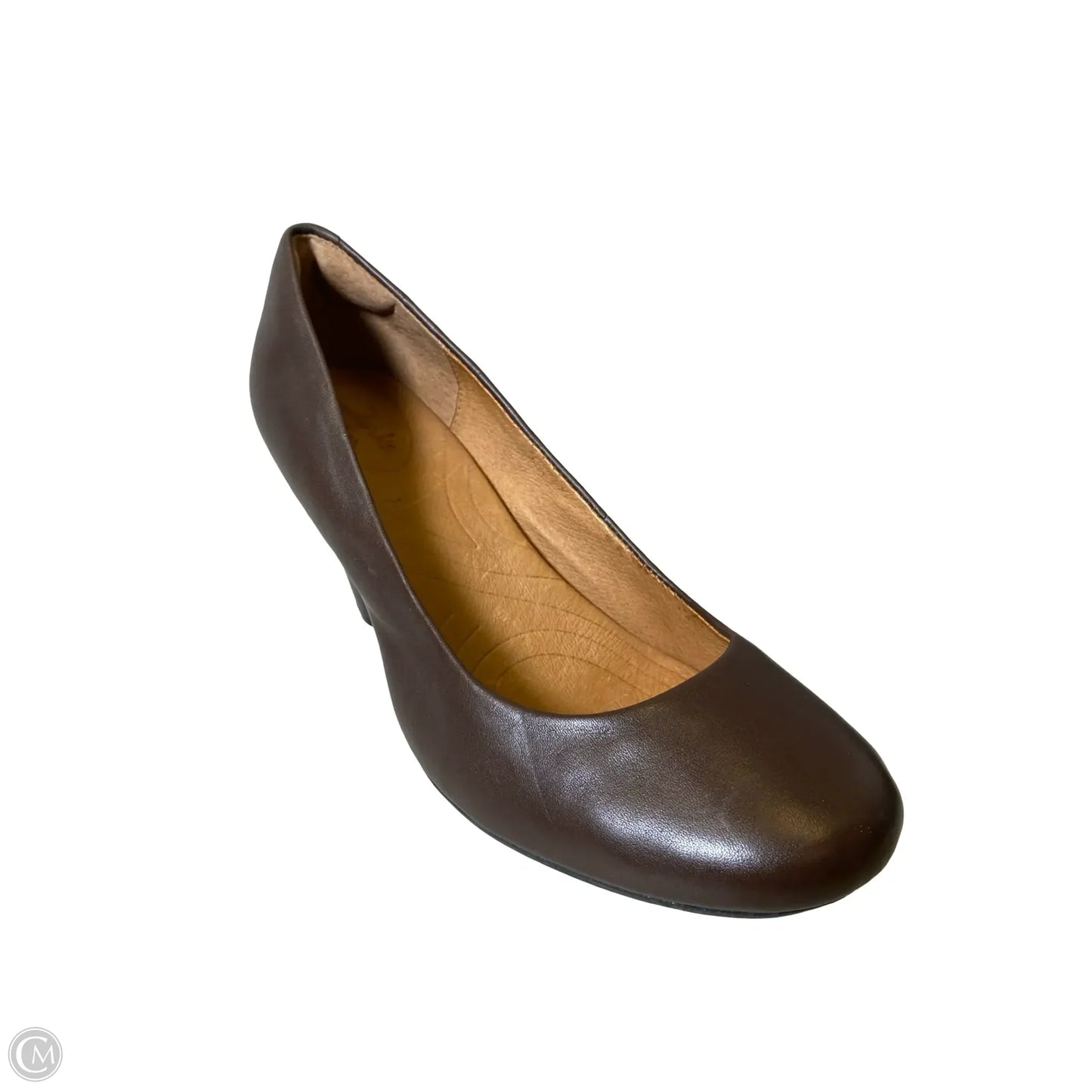 Shoes Heels Block By Clarks In Brown, Size: 9.5