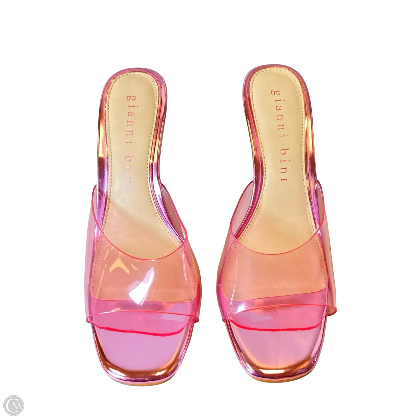 Sandals Heels Stiletto By Gianni Bini In Pink, Size: 8.5