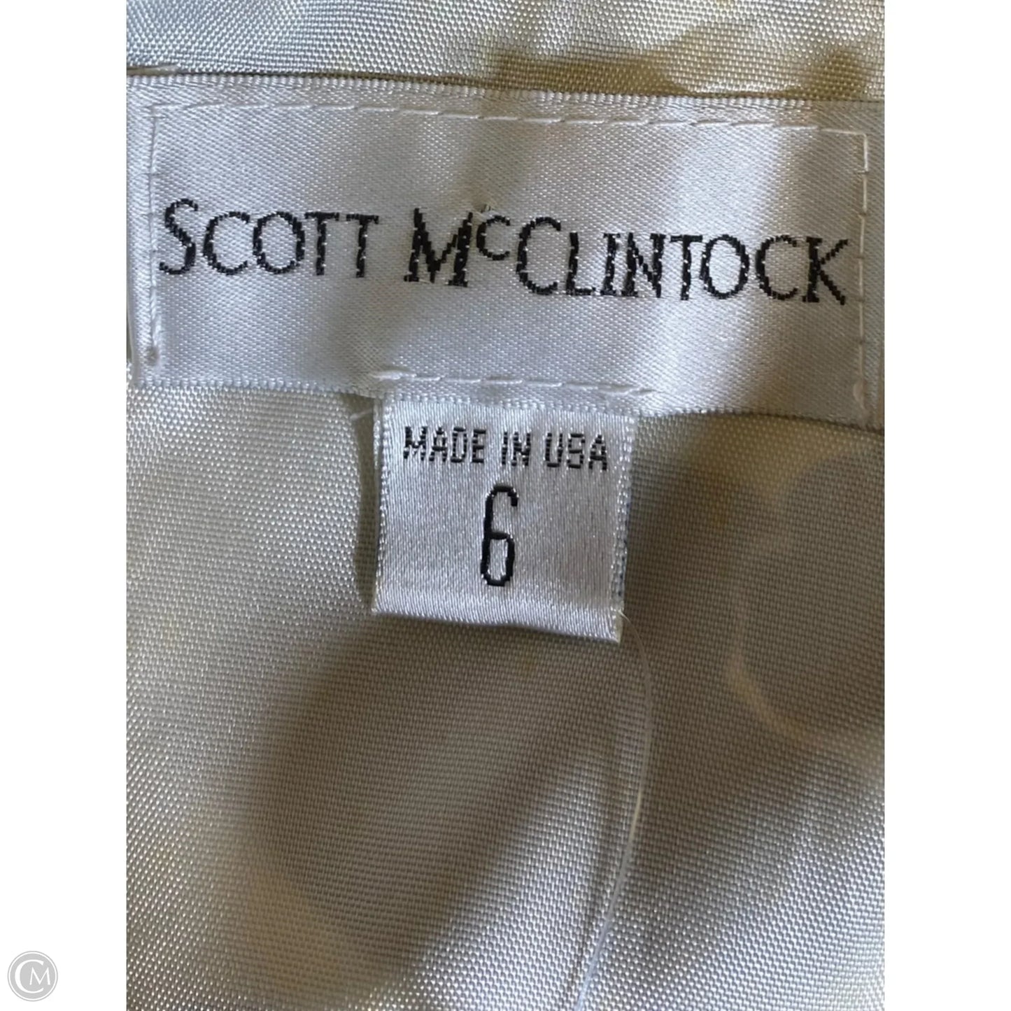 Dress Party Midi By Scott Mcclintok In Black & Cream, Size: 6