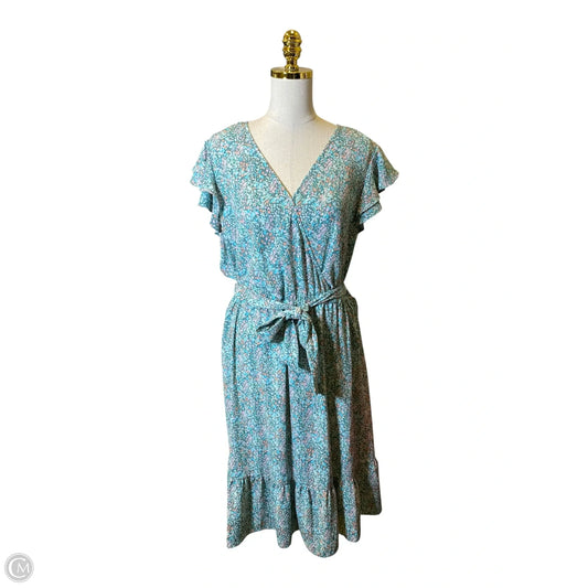 Dress Casual Midi By Lc Lauren Conrad In Floral Print, Size: Xxl