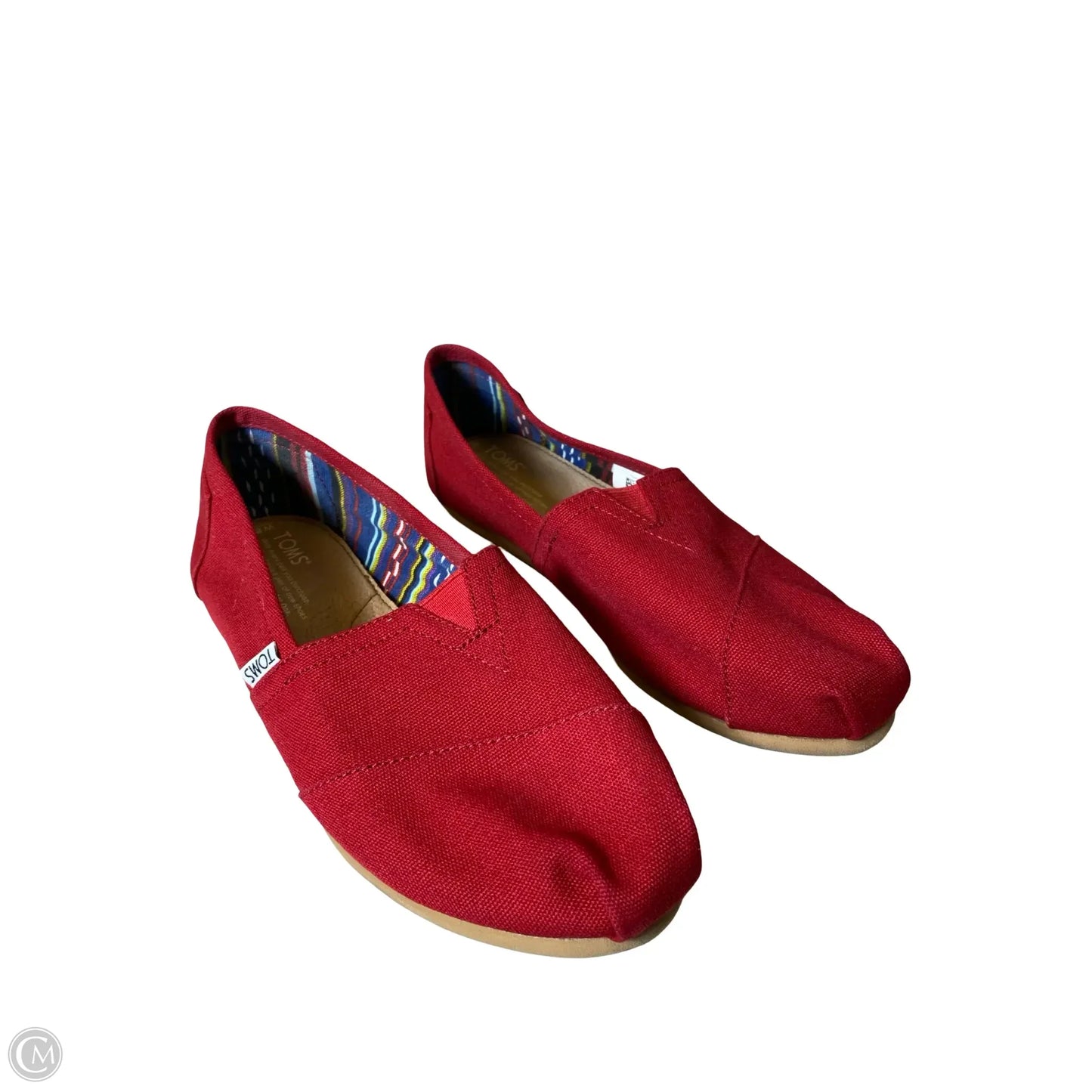 Shoes Flats By Toms In Red, Size: 8.5