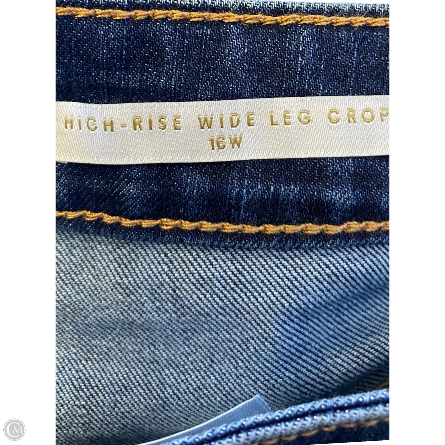 Jeans Cropped By Crown And Ivy In Blue Denim, Size: 16