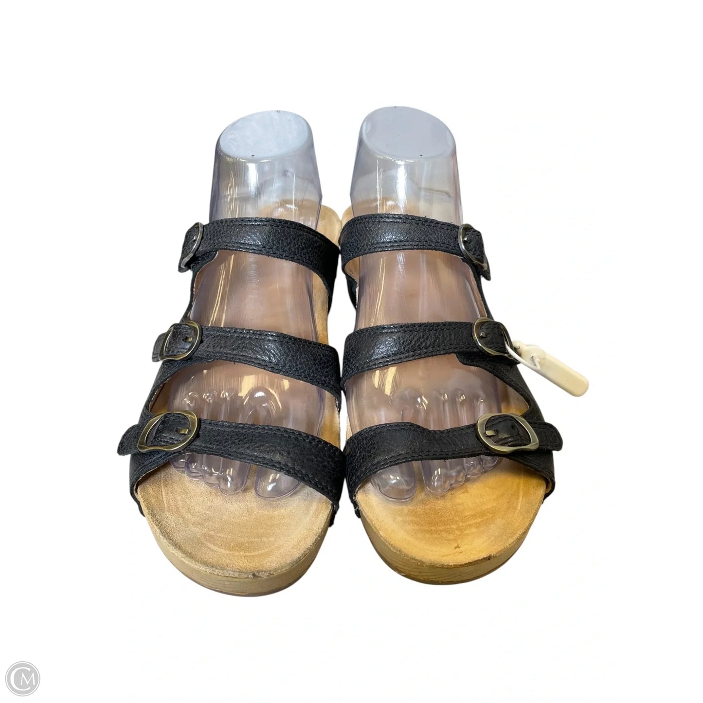 Sandals Heels Wedge By Dansko In Black, Size: 10