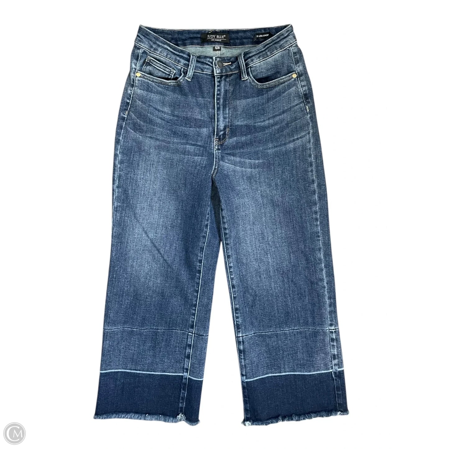 Jeans Cropped By Judy Blue In Blue Denim, Size: 6