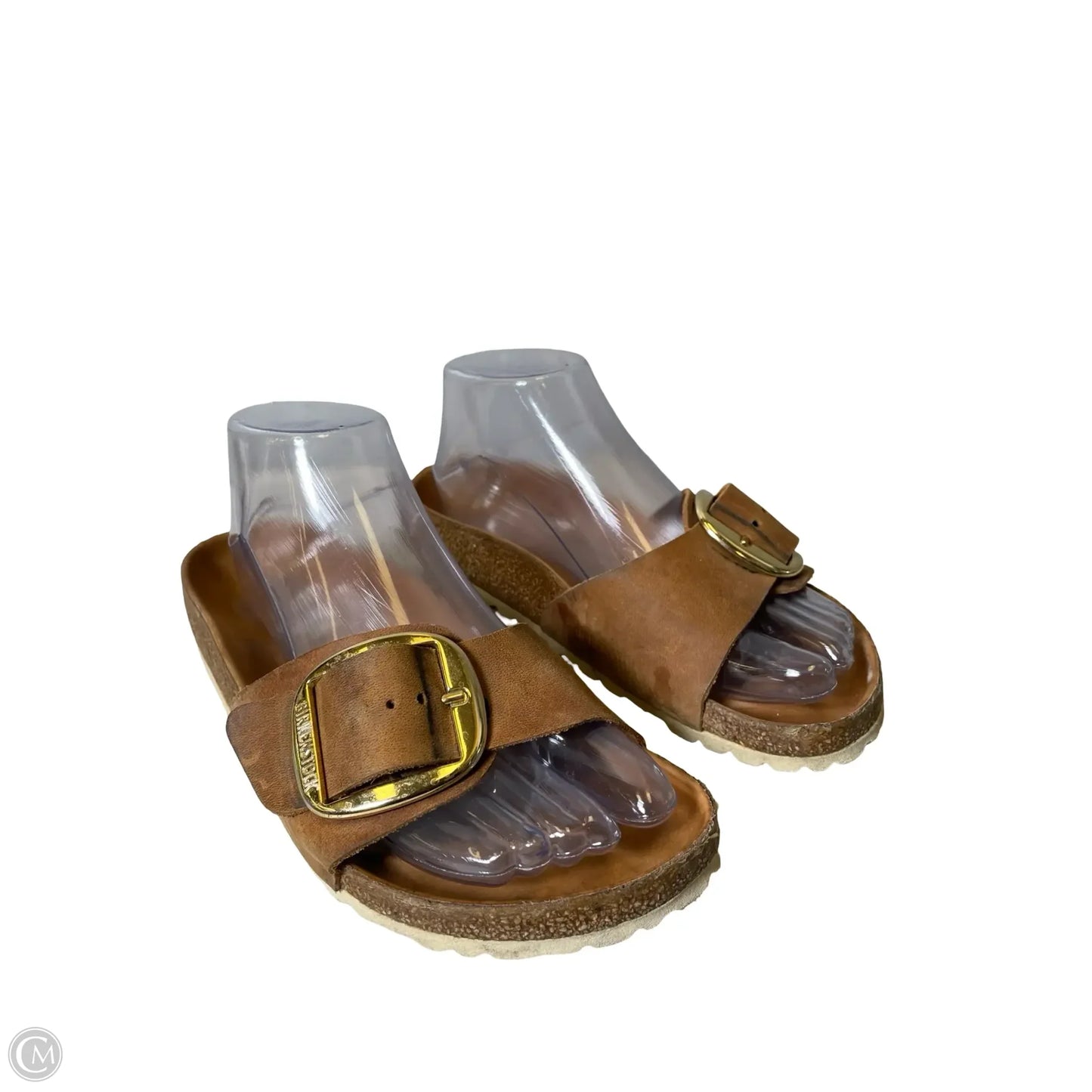 Sandals Flats By Birkenstock In Brown, Size: 7