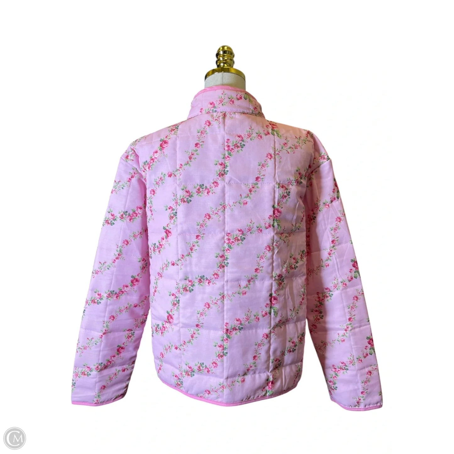 Jacket Puffer & Quilted By Main Strip In Floral Print, Size: L