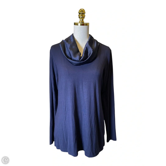 Top Long Sleeve By Belle By Kim Gravel In Navy, Size: S